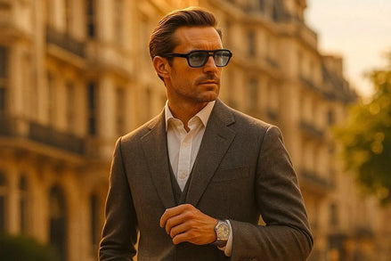 Mayfair Gentleman- Orange lenses/Black Frame